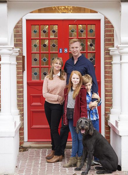 Highgate family on doorstep with dog
